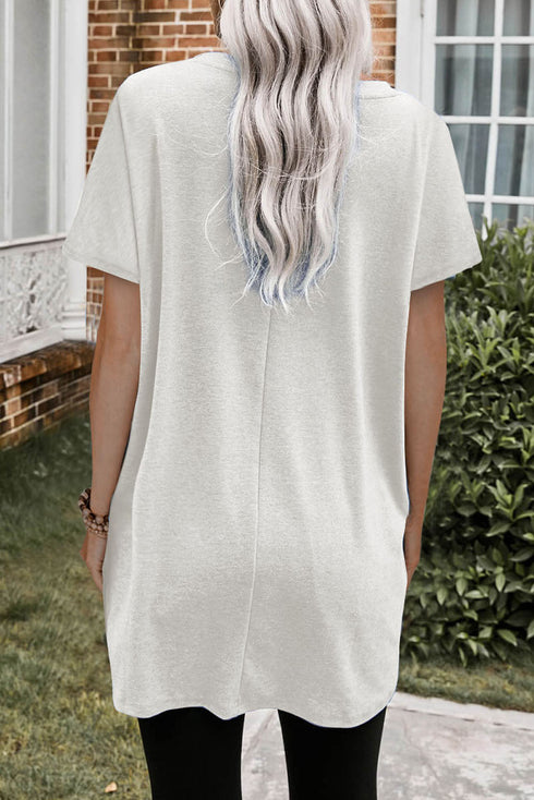 Casual Oversize T-Shirt With Pockets